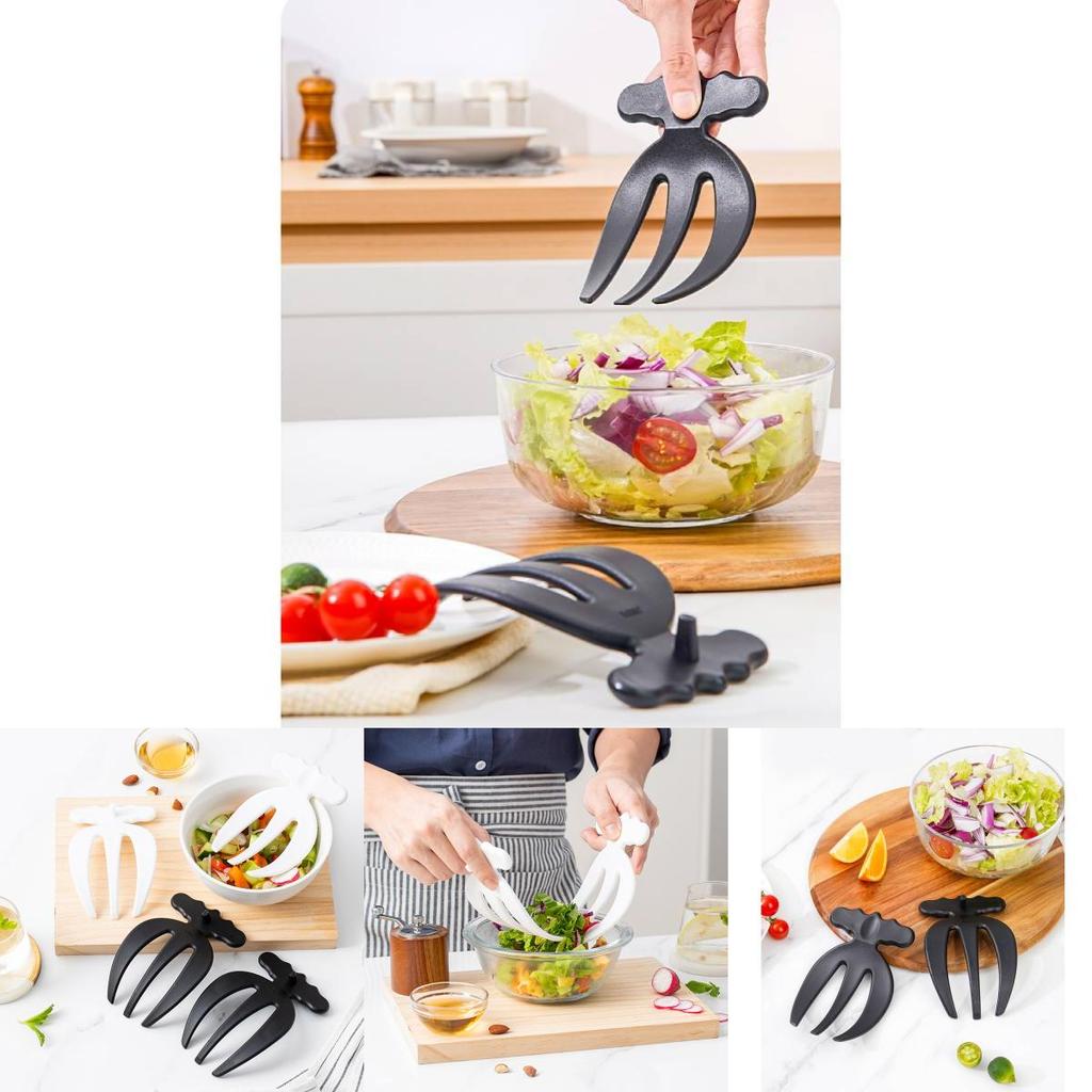 2pcs Vegetable Fruit Salad Claw Three Finger Agitator Kitchen Auxiliary Tool