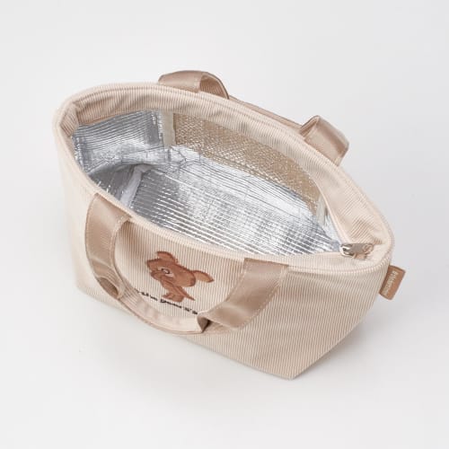 Skater Corduroy Insulated Lunch Bag, "The Bears' School, Cocoa" KCOB2