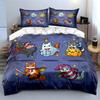 Halloween-Themed Cat Patterns Bedding Duvet Cover Set Duvet Cover Pillowcases  (1*Duvet Cover 2*Pillowcases, without duvet insert)
