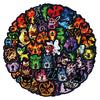 Neon Pokemon Cartoon Graffiti Stickers - 60 Waterproof Decals for Car, Luggage, Cup & Skateboard