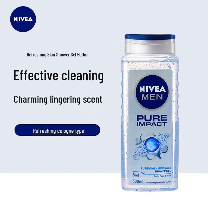 Nivea Men Shower Gel Duo Pack (Refreshing & Ice Cool)