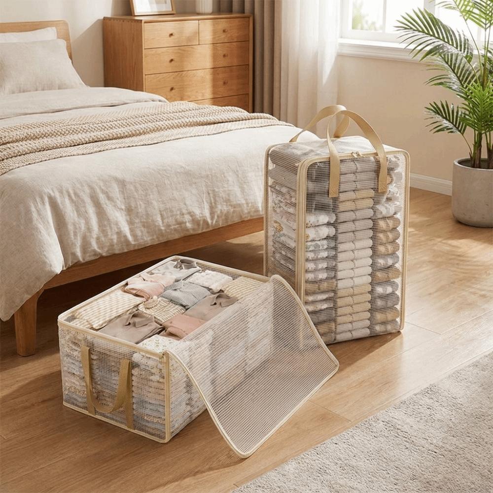 Transparent PVC Clothes Storage Bag Large Capacity Moving Packing Bag  Bedroom
