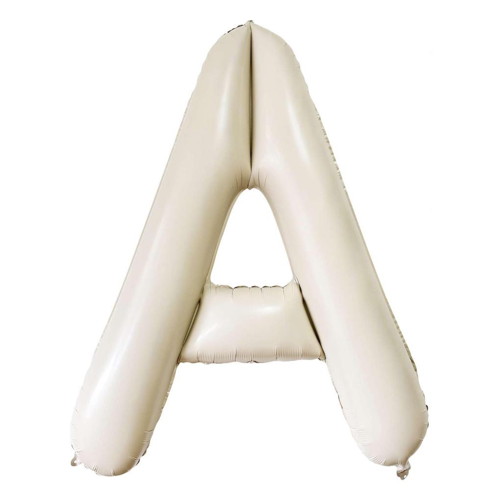 Baloane Gigante Albe Crem de 40 Inch Literele A-Z, Consumabile Petrecere de Ziua de Naștere Decorațiuni Eveniment Aniversar Alfabet