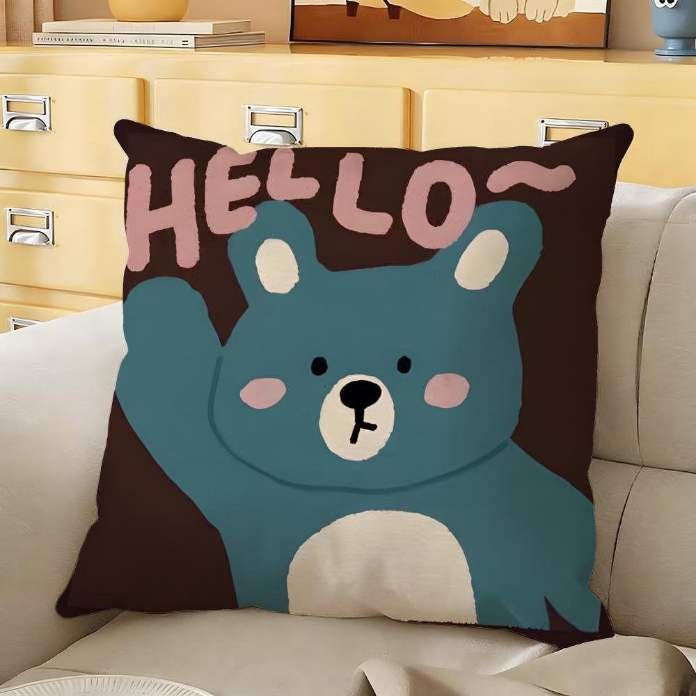 Sweet Chocolate Cube Block Cushion Cover Soft Durable Reversible Pillow Cover Home Car MultiScene Daily Comfort Pillowcase