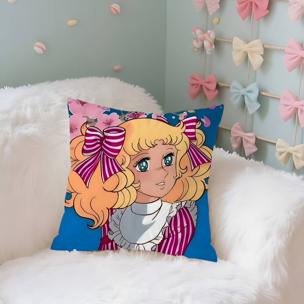 

Cartoon CCandy CCandyS Pillow Case Cushion Cover Soft Cute Throw Pillow Case For Car Sofa Pillowcase Polyester With Zipper 40x40 cm