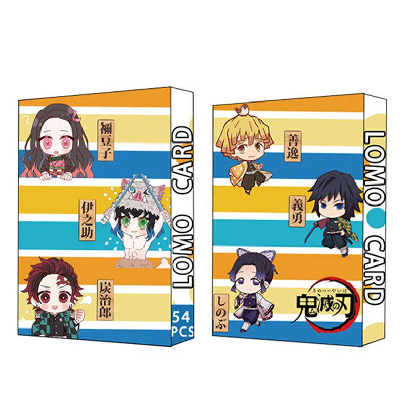 54 PCS/Set Anime Demon Slayer Kimetsu No Yaiba Kamado Tanjirou Kamado Nezuko Postcard Greeting Card