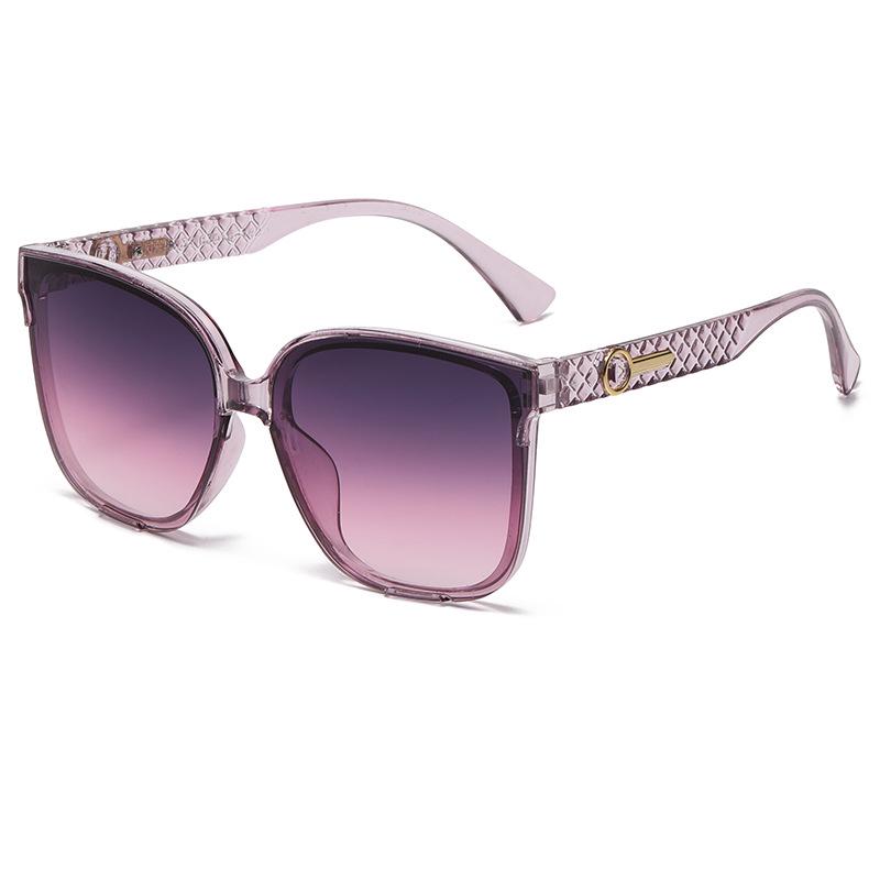 2026 Retro Large Frame Sunglasses: Unisex, Artistic Design for a Slimming Look, Versatile for Commutes