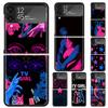 TV Girl Album Hard PC Phone Case For Samsung Galaxy Z Flip 7 6 5 4 3 Black ZFlip7 ZFlip6 Flip5 Flip4 Flip3 5G Print Cover
