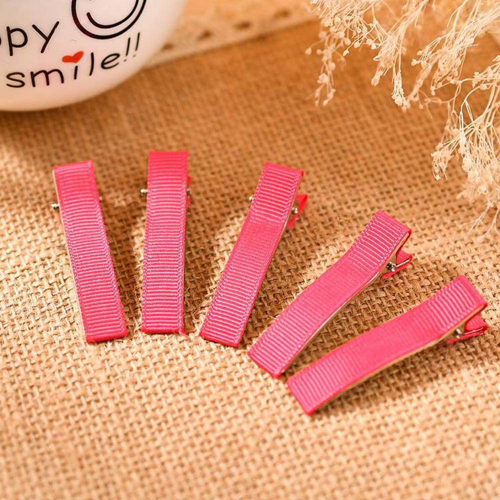 10PCS DIY Handmade Hairclips For Women Basic Bows Hair Clips Coverd Ribbon Hair Barrettes Handicraft Hair Accessories