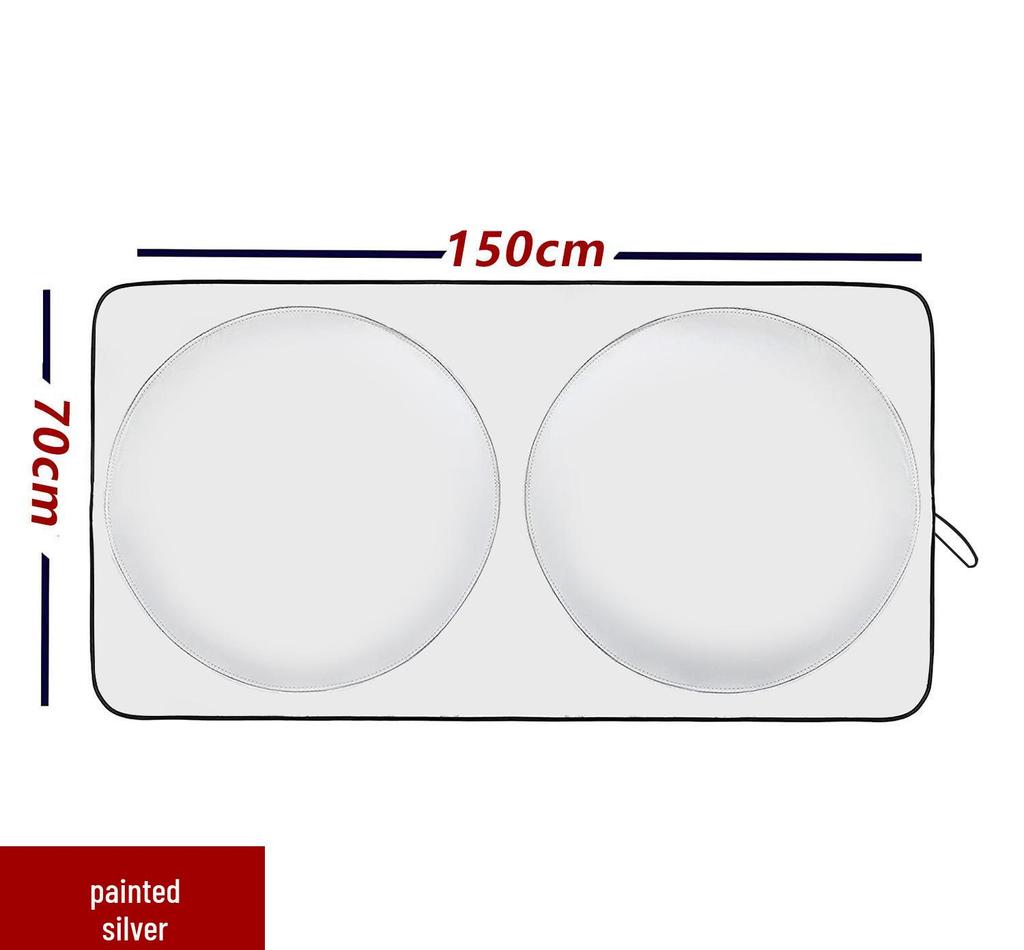 Car Windshield Sunshade Curtain - Front Window Sun Blocker & Heat Insulation Cover