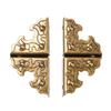 24PCS Antique Corner Protector Jewelry Chest Box Wooden Case Decorative Corner Protector Furniture Hardware Corners Brackets