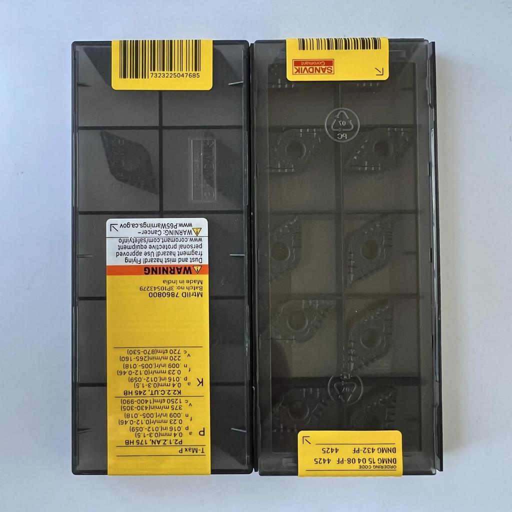 Original Sandvik / DNMG150408-PF 4425 CNC Lathe Carbide Blade 10 PCS