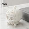 Cute Skull Doll Pumpkin Ornament, Hollow Ghost Face Design, 3D Printed Niche Halloween Tabletop Decor Detailed Layered Figurine, for Desktop