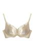 Pure Desire Large Size Underwear Women's Big Breasts Gather Deep V Sexy Fat Mm Bra Lace Satin New No Steel Ring
