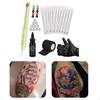 Hand Poke Stick Tattoo Supplies Set W/ 15Pcs Needles Bandage Grommets DIY