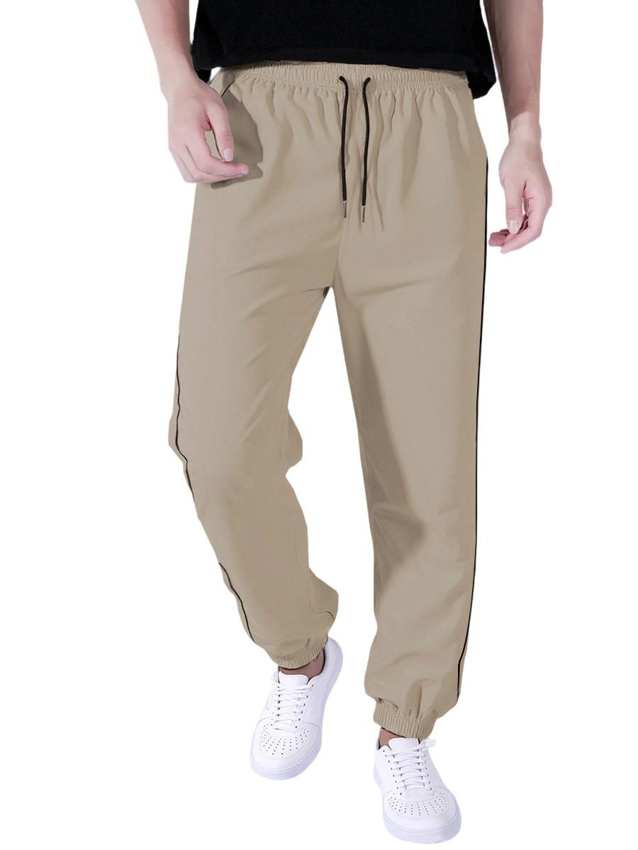 

Men s Overalls Drawstring Multi Pocket Casual Pants Hiking Pants XXL хакі