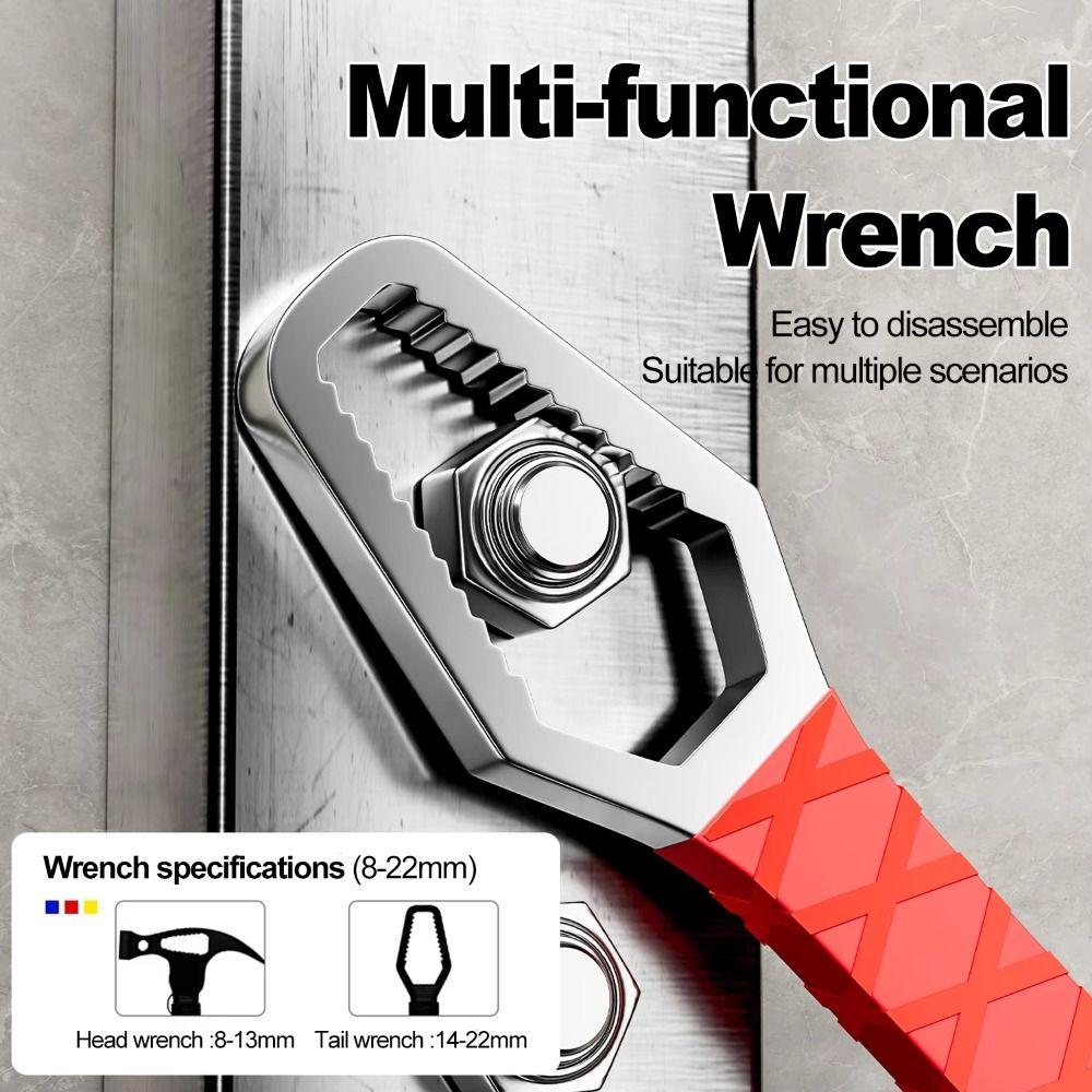 Folding Design Sheep Horn Hammer Sheep Horn Connected Wrench Pry Bar Nail Lifting Pry Bar