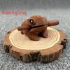 1Pc Thailand Frog Wood Carving Ornaments Hand-carved Toad Creative Vocal Toys Solid Wood Gifts Home Decor