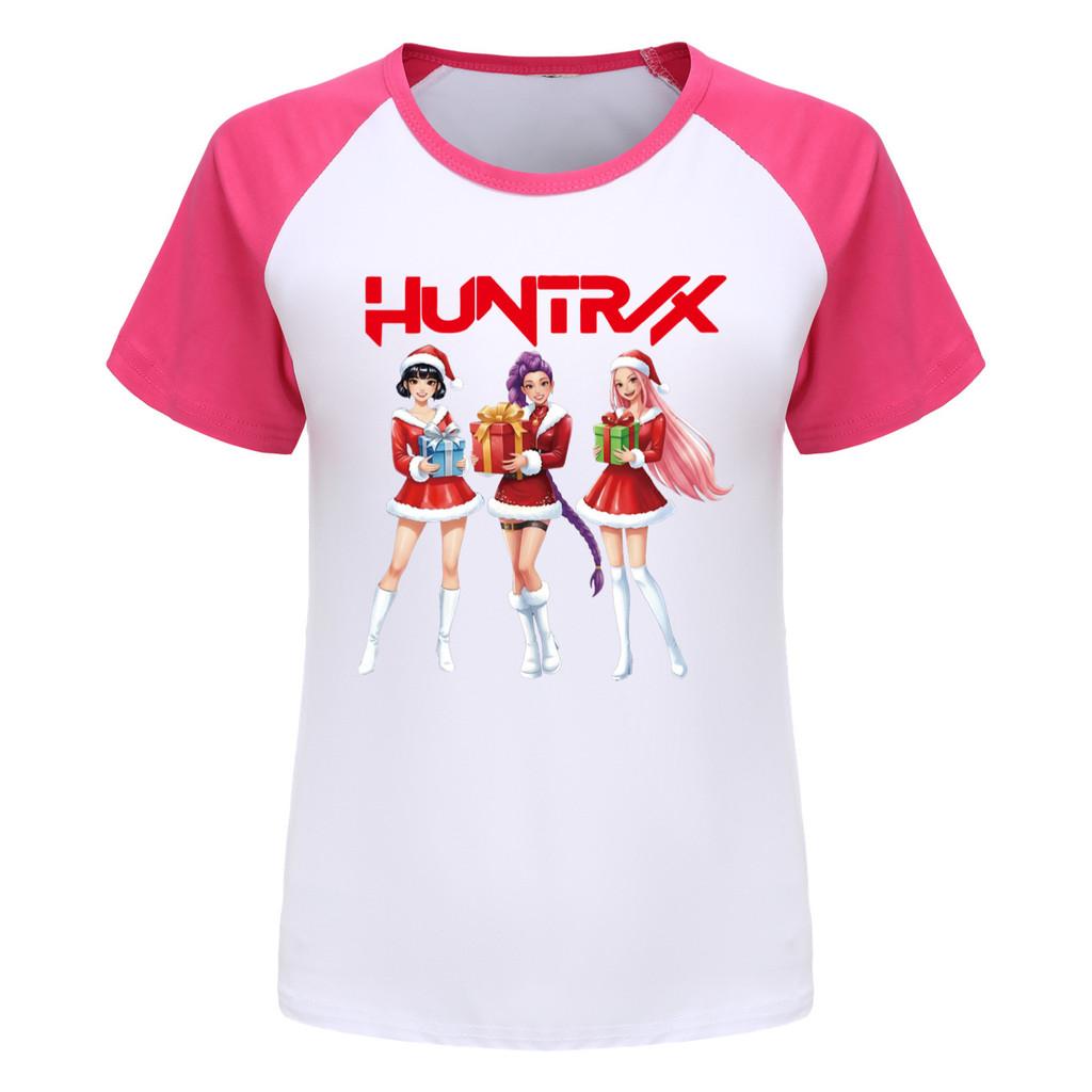 5086 Barn Flickor Jul Nyår Rumi Zoey Mira Tryck Raglan Kortärmad T-shirt