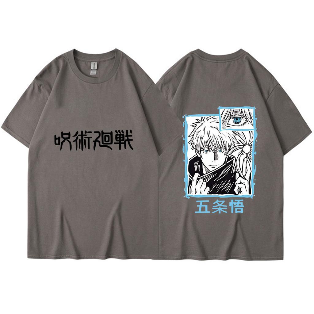 Jujutsu Kaisen Printed Loose Casual Short-sleeved Couple T-shirt Top for Men and Women