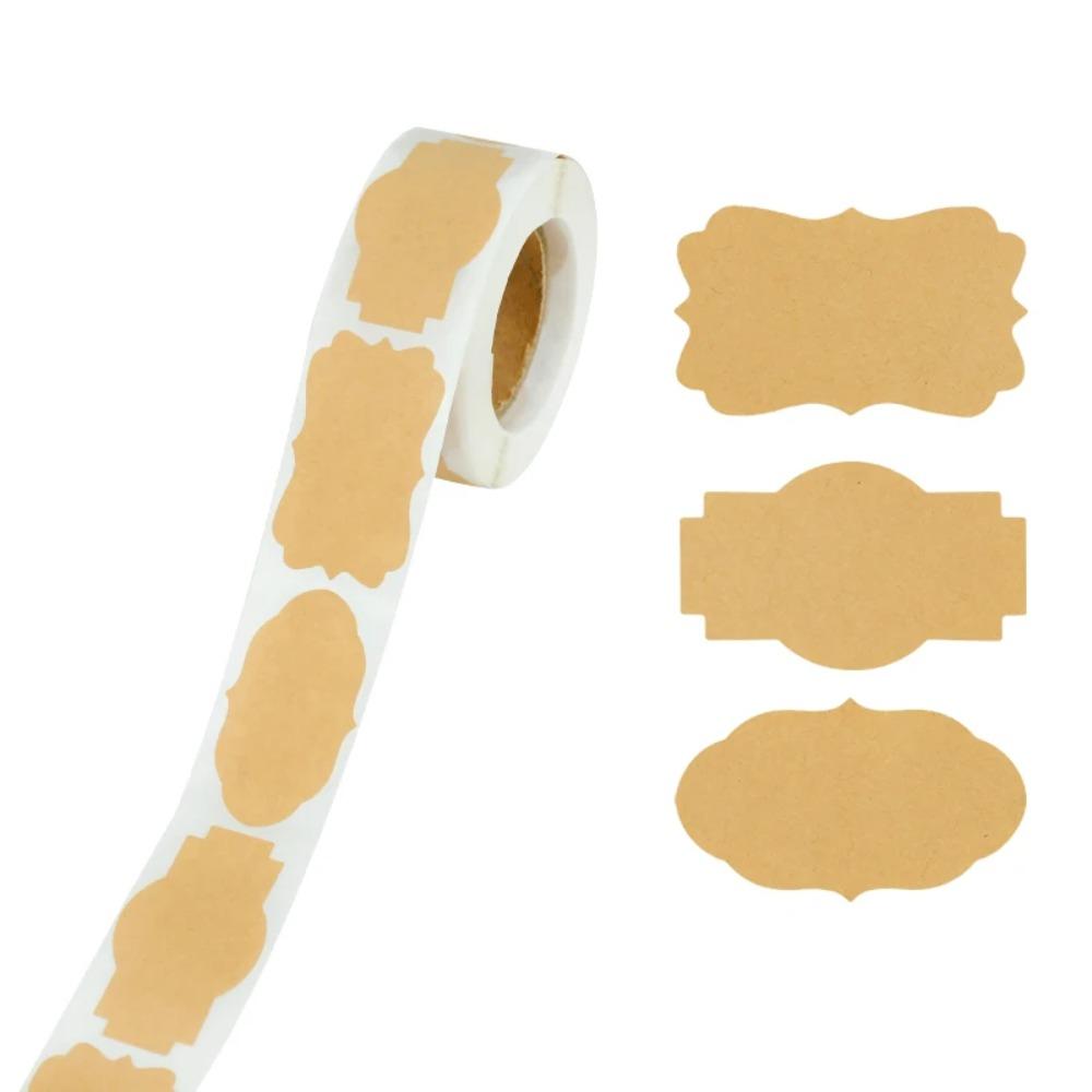 300Pcs/Roll Writable Spice Jar Label Stickers Blank Stationery Sticker Tags  Can