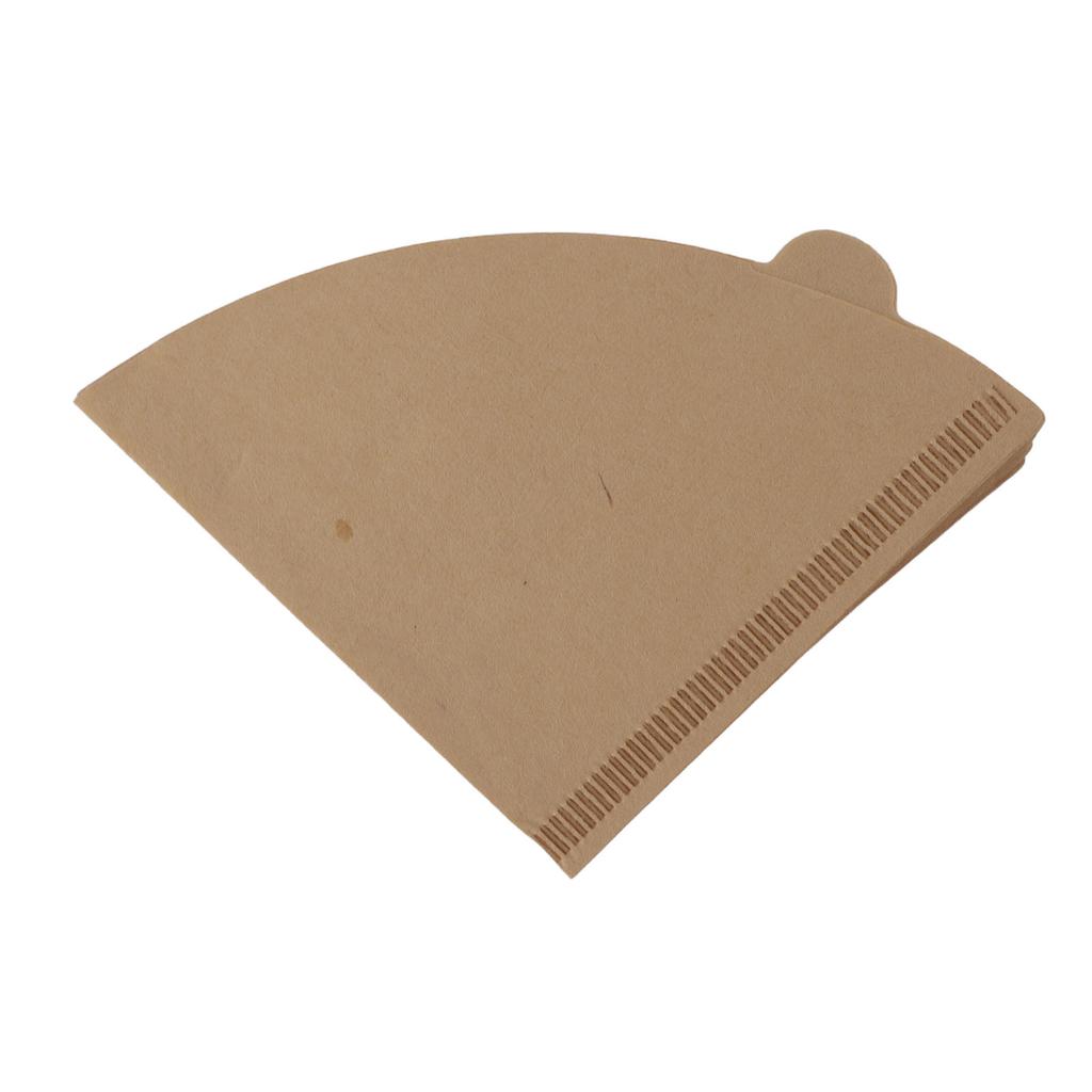 100pcs Coffee Filters Soft Texture Wood Pulp Coffee Filter Paper Cone for Drip Coffee Maker