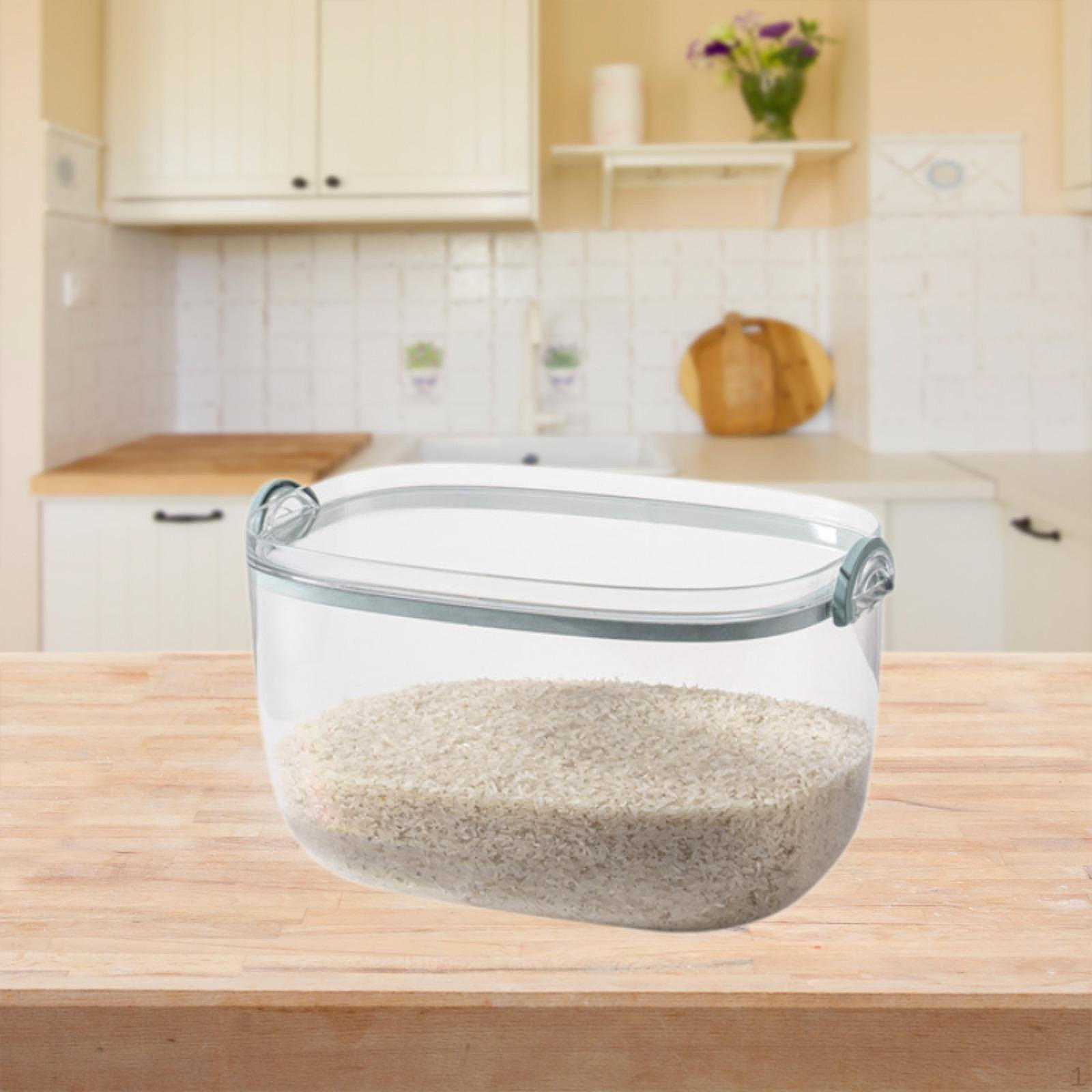 

Большая емкость для риса для организации кладовой на кухне 5kg зелёный