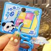 Luminous Mechanical Keyboard Keychain Animal Fingertip Button Key Ring  Fun Gifts