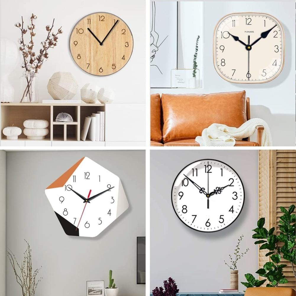 1Set Metal DIY Wall Clock Movement Household Silent Clock Movement Kit With 5 Set Clock Repair Tools Kit Wall Clocks Replacement