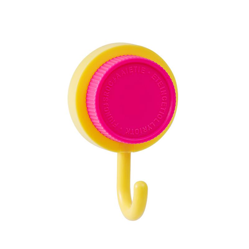 Rotating Suction Cup Hook: No-Drill, Strong Load-Bearing for Bathroom, Kitchen, or Door.