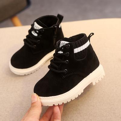 Jesienne pojedyncze buty Dziecięce buty Casual Wiosna Antypoślizgowe botki Chłopięce i dziewczęce Buty Moda PU skórzane miękkie obuwie
