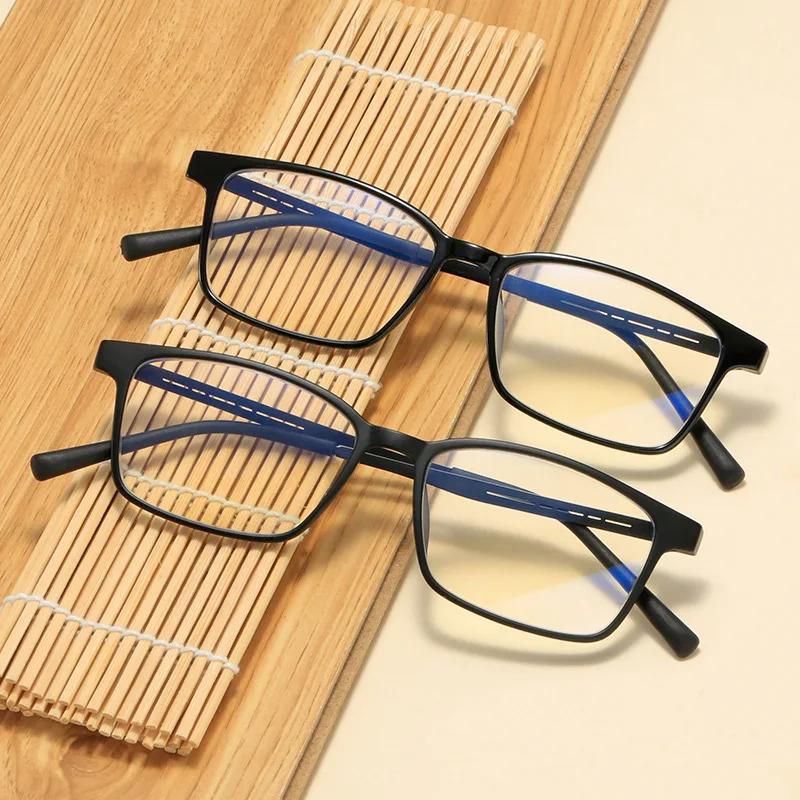 Ultralight Business Titanium Alloy Reading Glasses Men Anti Blue Light Presbyopia Eyewear High Quality Eyeglasses with Diopter