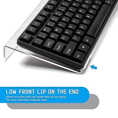 Transparent Color Easy To Acrylic Keyboard Holder For Better Comfort And Efficiency Stable