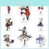 Genshin Impact Acrylic Stand Desktop Decor Featuring Kazuha Venti Klee Hutao Ganyu Paimon For Anime Fans