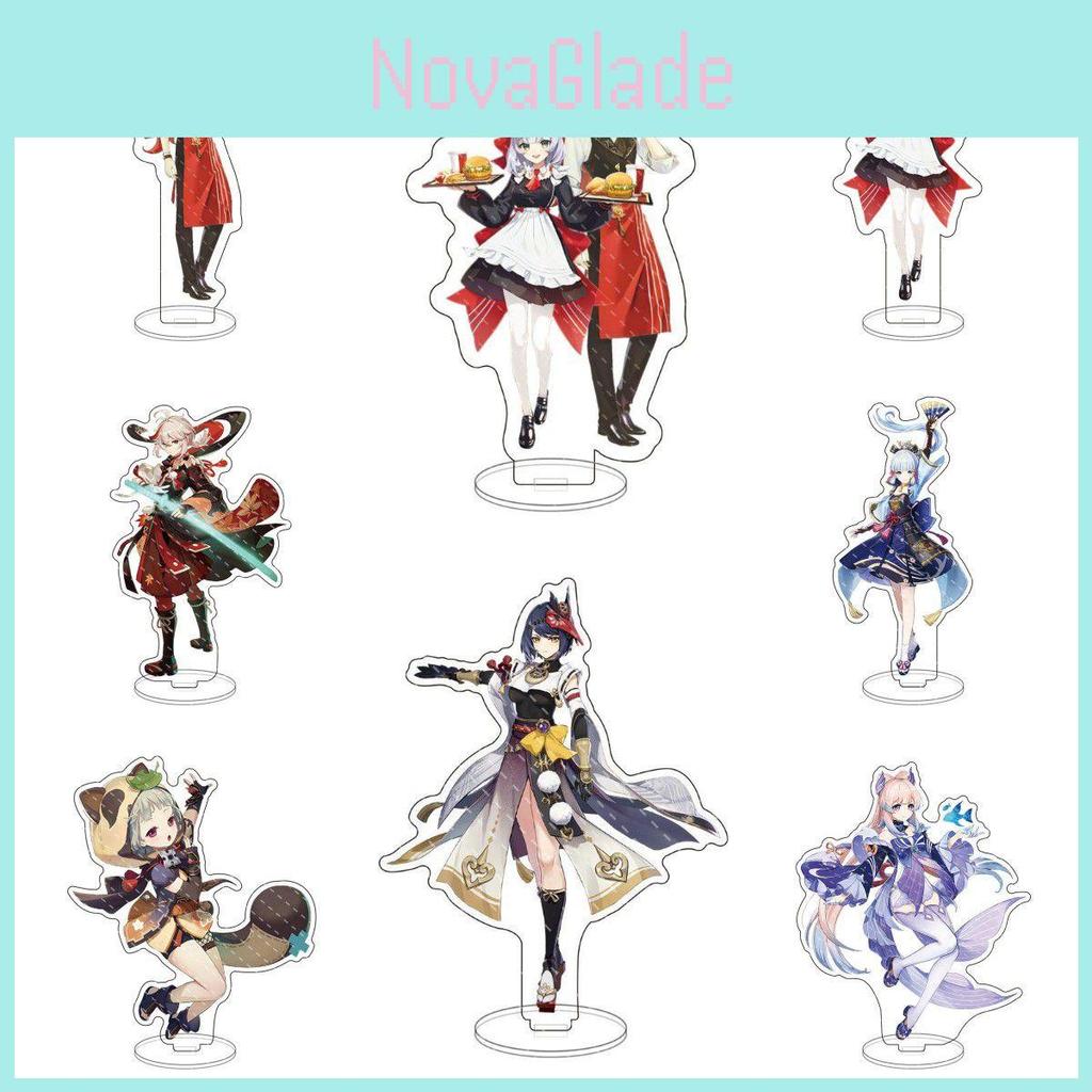 Genshin Impact Acrylic Stand Desktop Decor Perfect For Home And Party Decorations Featuring Kazuha Venti Klee Hutao Ganyu Paimon