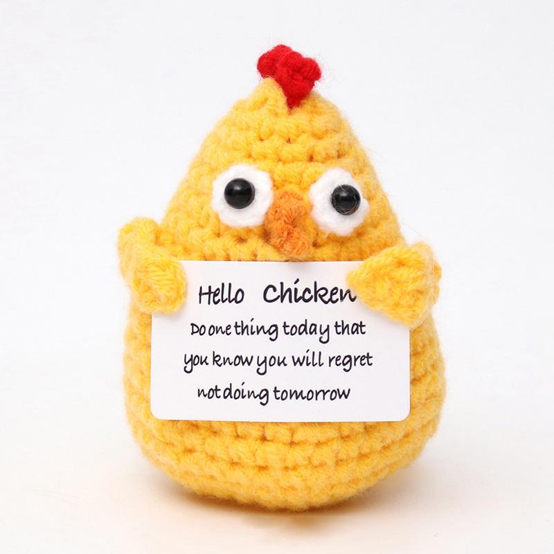 Handmade Crochet Potted Plant Cucumber Potato Positive Energy Fruit Vegetable Yarn Handmade Ornament Finished Crochet Toys