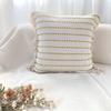 Fresh Knitted Striped Tassel Home Sofa Pillowcase Nordic Striped Minimalist Pillowcase Cojines Decorativos 45cm