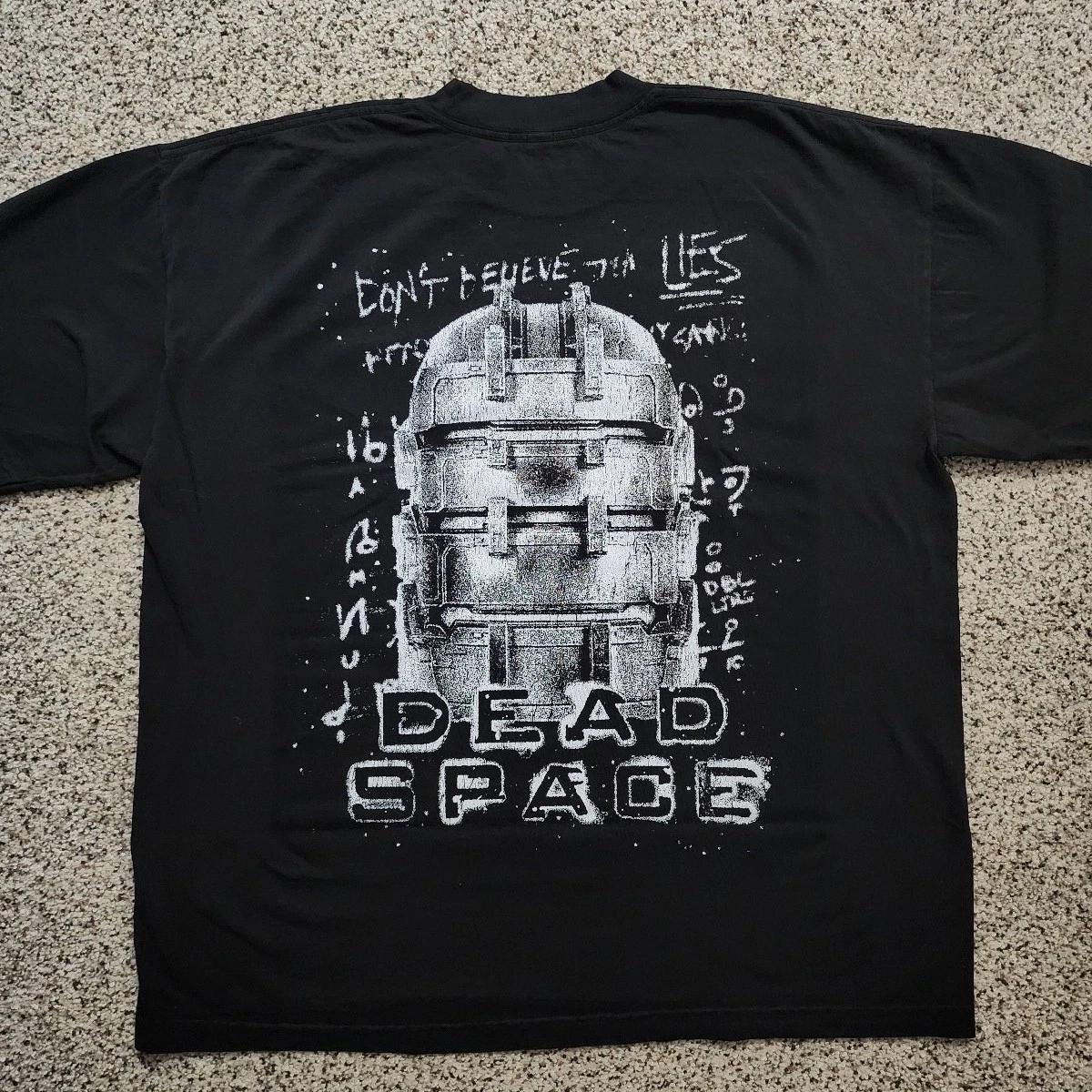 Dead Space unisex Tshirt retro scifi horror game Tshirt pure cotton allseason casual streetwear top vintage graphic t shirts XL