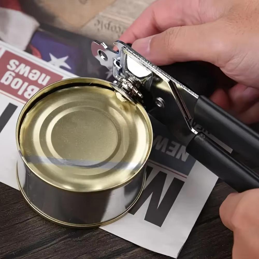 Solid Stainless Steel Can Opener Multifunctional Manual Craft Beer Grip Can Professional Bottle Opener Kitchen Gadgets