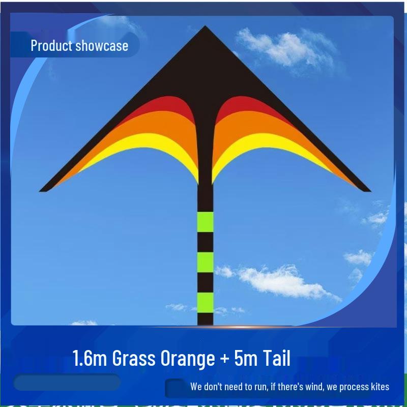 Great Plains Extra Large Rainbow Kite for Kids - Excellent Flying Cartoon Design