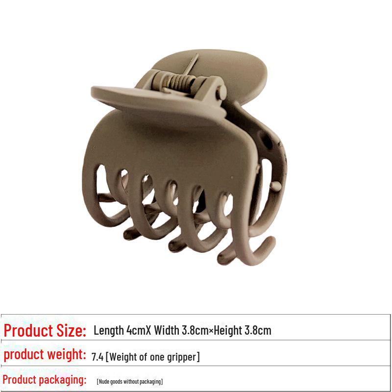 

Модная матовая заколка-краб для легкой укладки хвостика