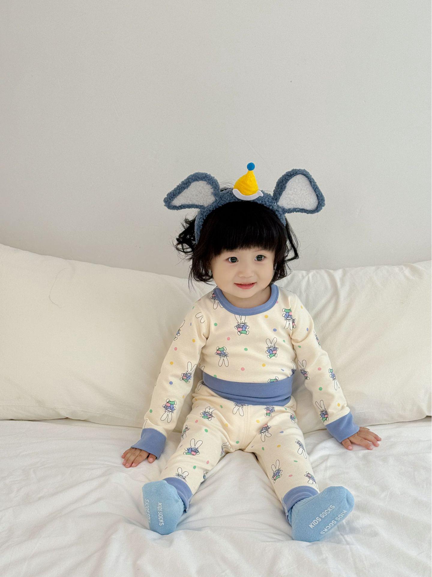 New Happy Pig Autumn/Winter Children s High Waist Cotton Underwear Set 110cm