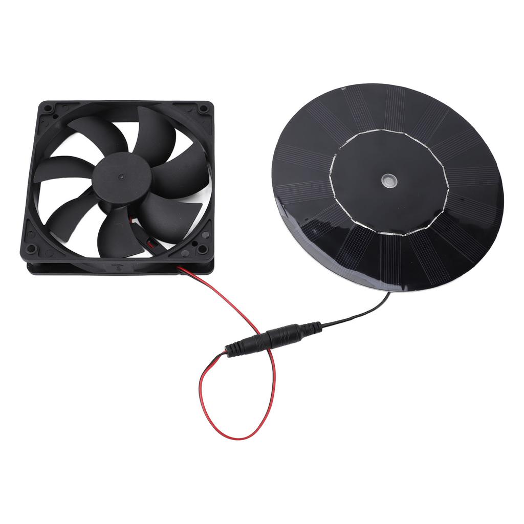 Solar Powered Exhaust Fan 10W 16CM Monocrystalline Silicon Solar Panel Ventilation Exhaust Fan Kit f
