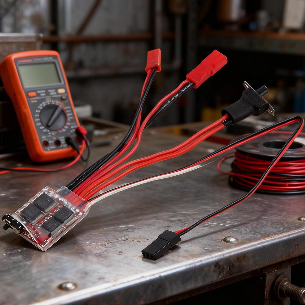 Bidirectional Brushed ESC Controller High Efficiency Multi-level Current Adjustment Bidirectional Brushed ESC For RC Models For