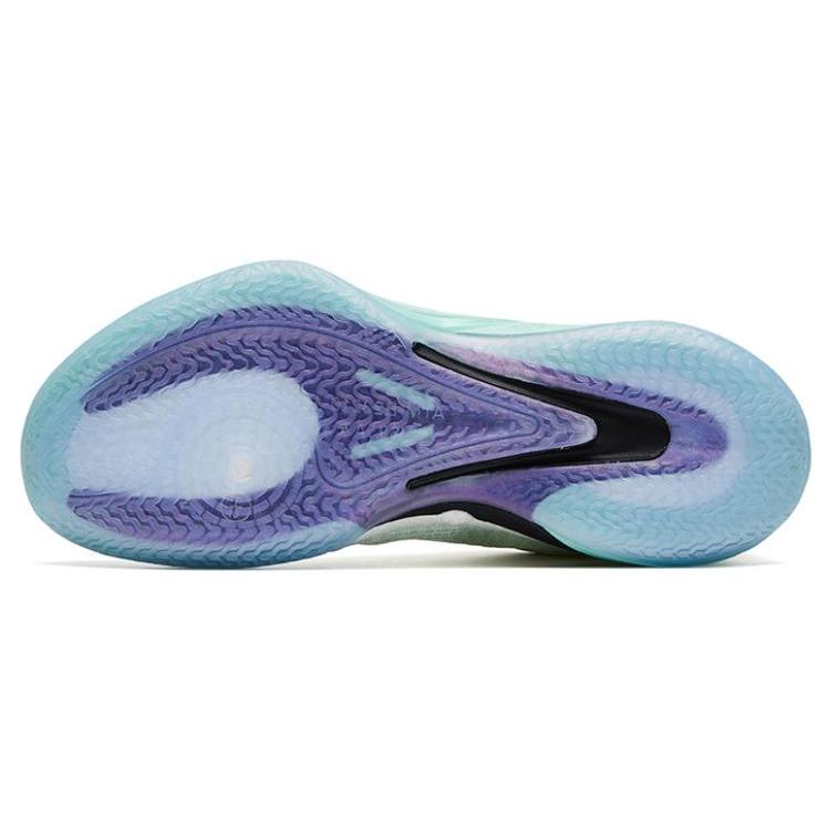 New Anta Lighthearted 4 Crazy 4 Dragon Rising Anti Slip Wear Resistant Low Top Basketball Shoes Men's White Mint Green 112321113-7