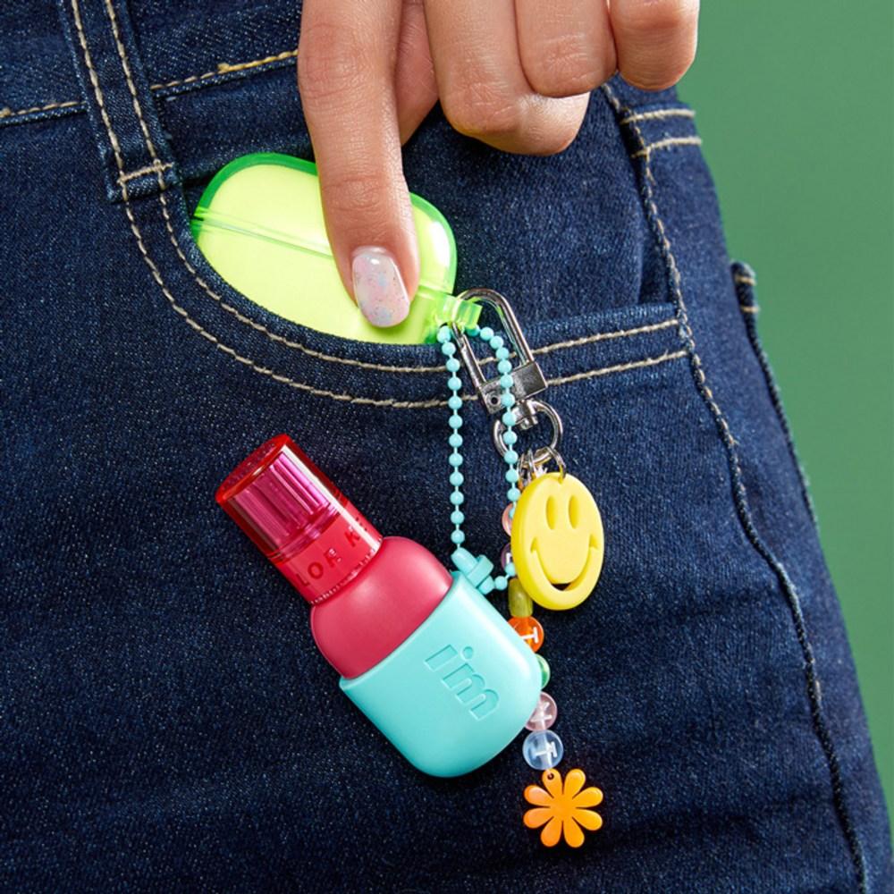 I'M MEME Color Key Ring Water Gel Tint 2.8g, 01 Coral Picnic, 1 Piece