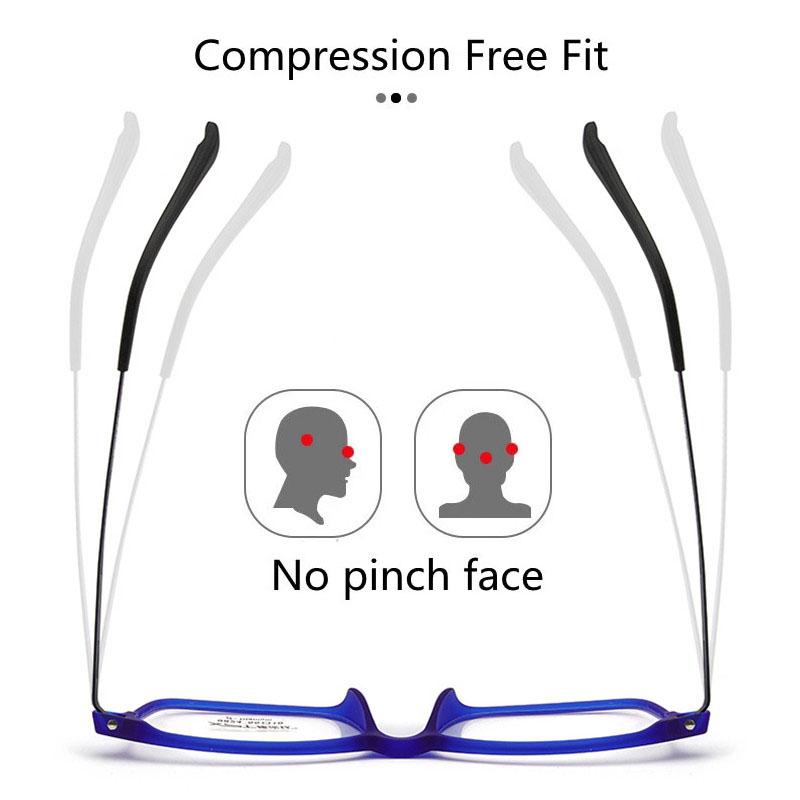 Ultralight Anti Blue Light Reading Glasses Photochromic Titanium Alloy Frame for Men Women Outdoor Optical