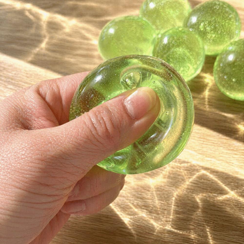 Green Grapes Shape Fruit Squishy Toy Glossy Slow Rising Squeeze Soft Stress Relief Toy Relaxation