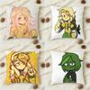 Mundo Do Torajo Anime Double-Sided Printed Square Decorative Cushion Cover For Sofa Living Room Home Decor