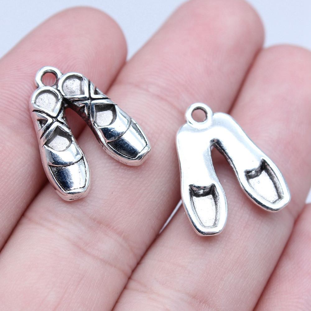 Shoes High Heel Fashion Charm Antique Bronze Zinc Alloy Jewelry Making Supplies for Women Earring Charms Handmade
